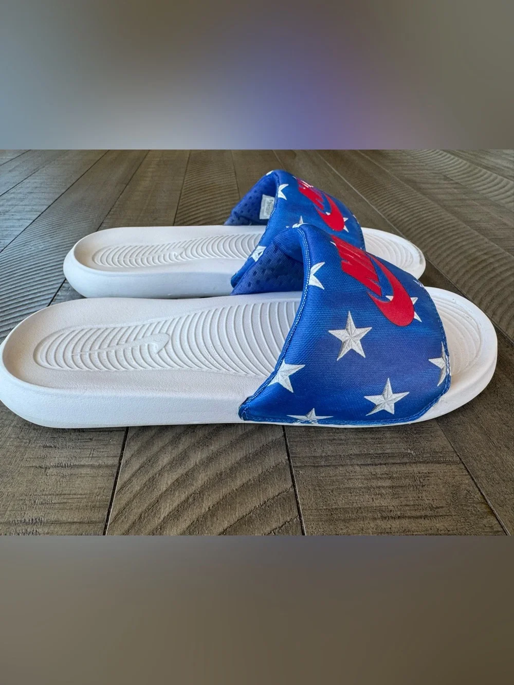 Nike Victori One All-Over Printed Star Slides - Sandals Size 9